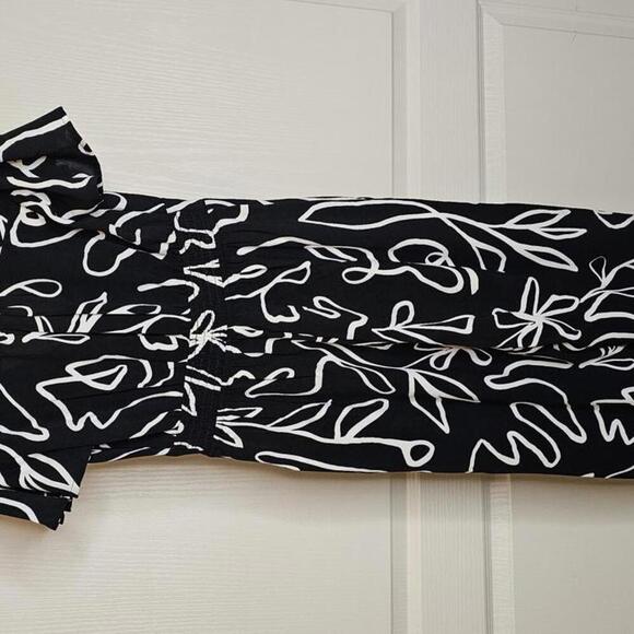 Montesu Los Angeles Black & White Abstract Jumpsuit - Size XS - Picture 3 of 6